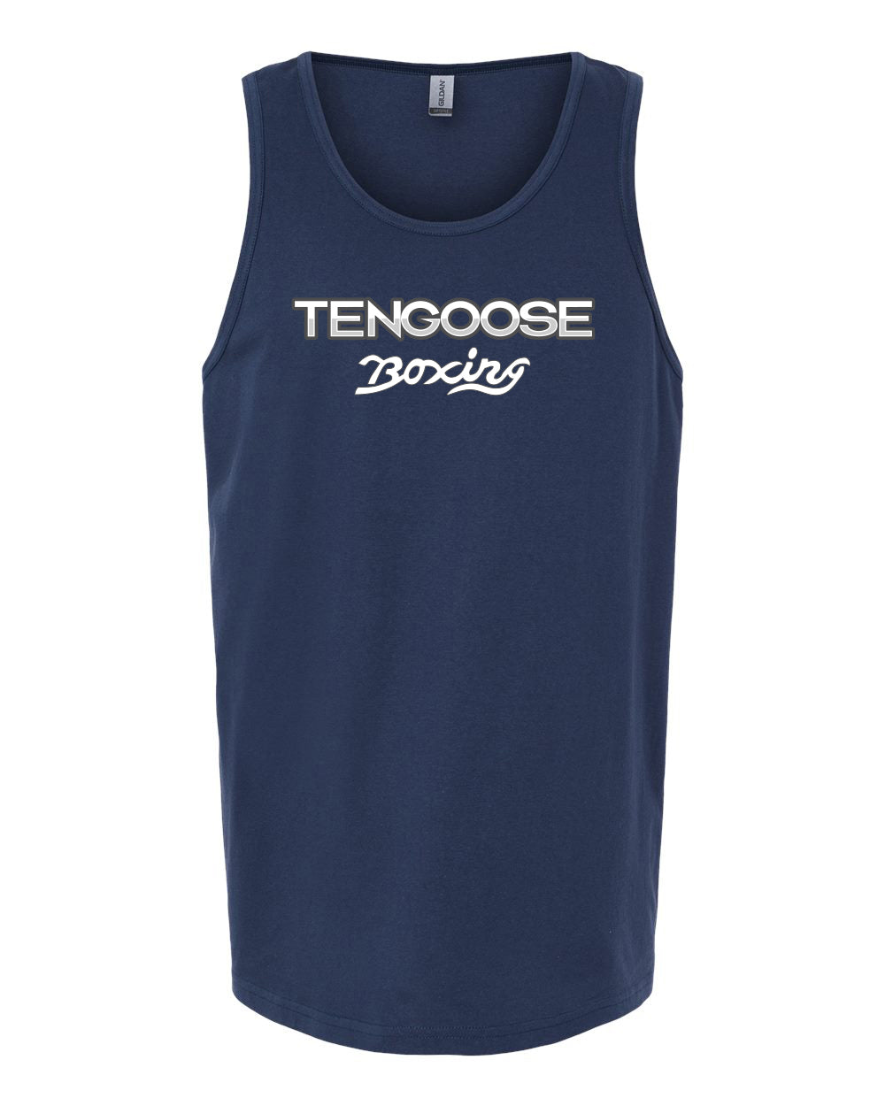 Mens 3-D Tank Navy