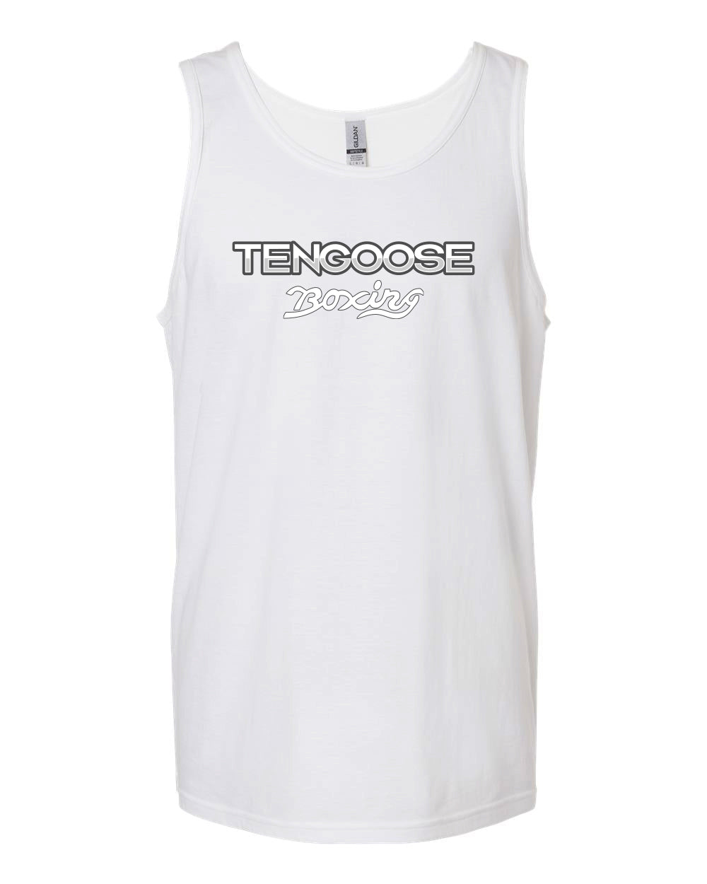 Mens 3-D Tank White